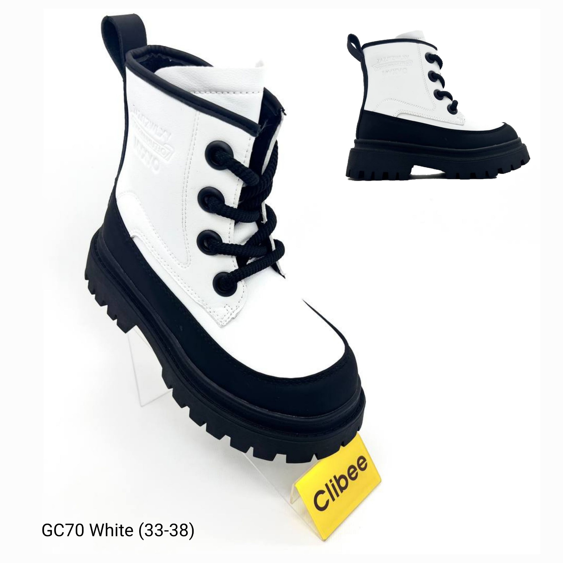Ботинки DvaClibee (33-38) Apa-GC70 white (деми)