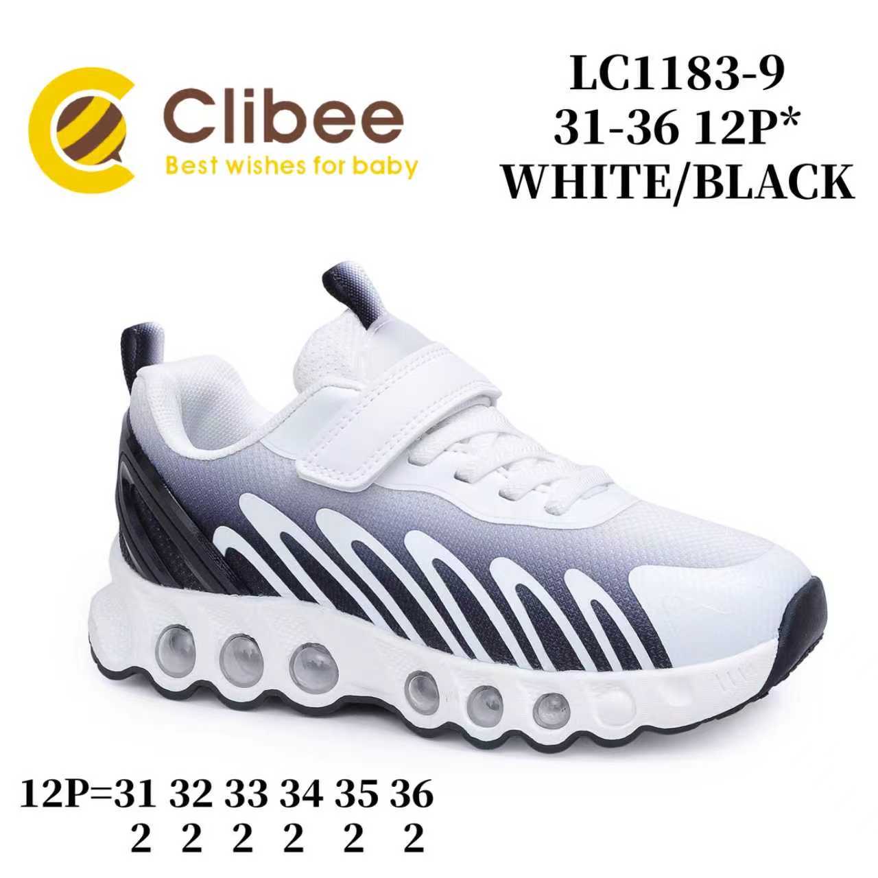 Кроссовки DvaClibee (31-36) MC-LC1183-9 white-black (деми)