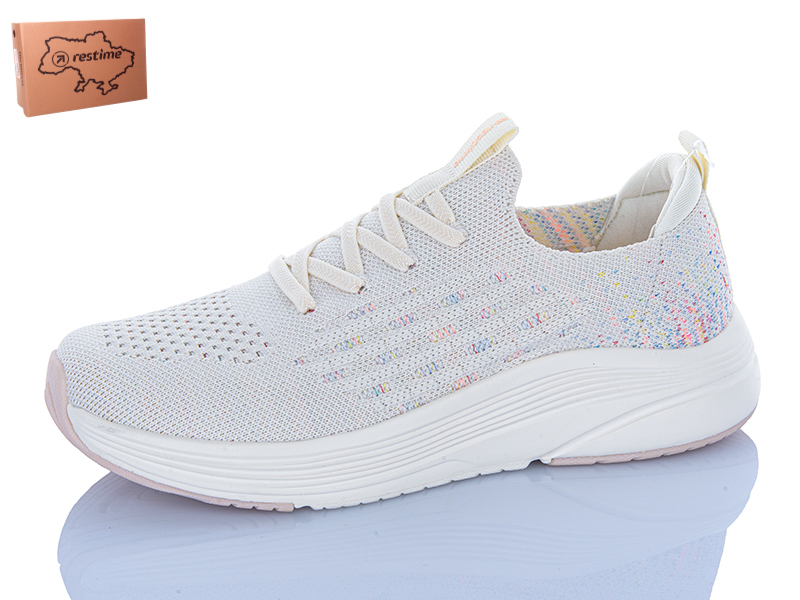 Кроссовки Restime (36-41) OWL26752 beige (лето)