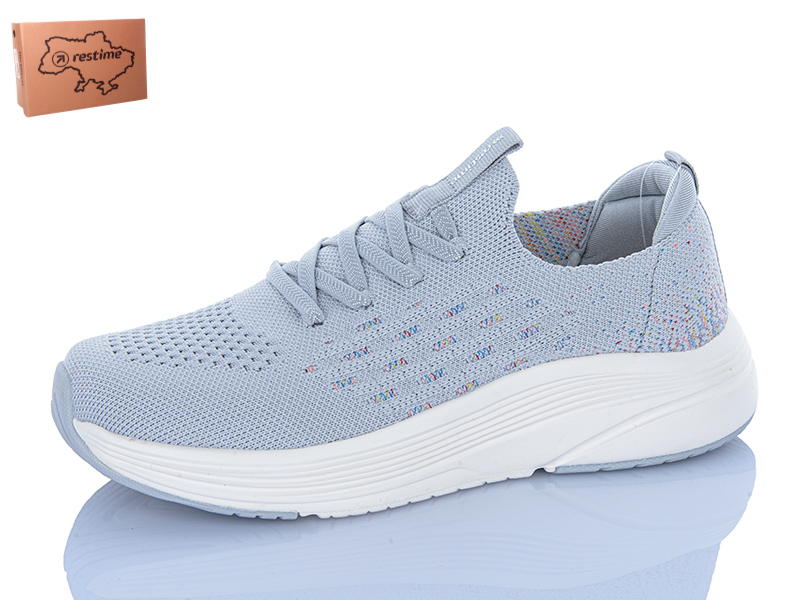 Кроссовки Restime (36-41) OWL26752 grey (лето)