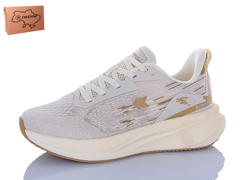 Кроссовки Restime (36-41) GWL26718 beige (лето)