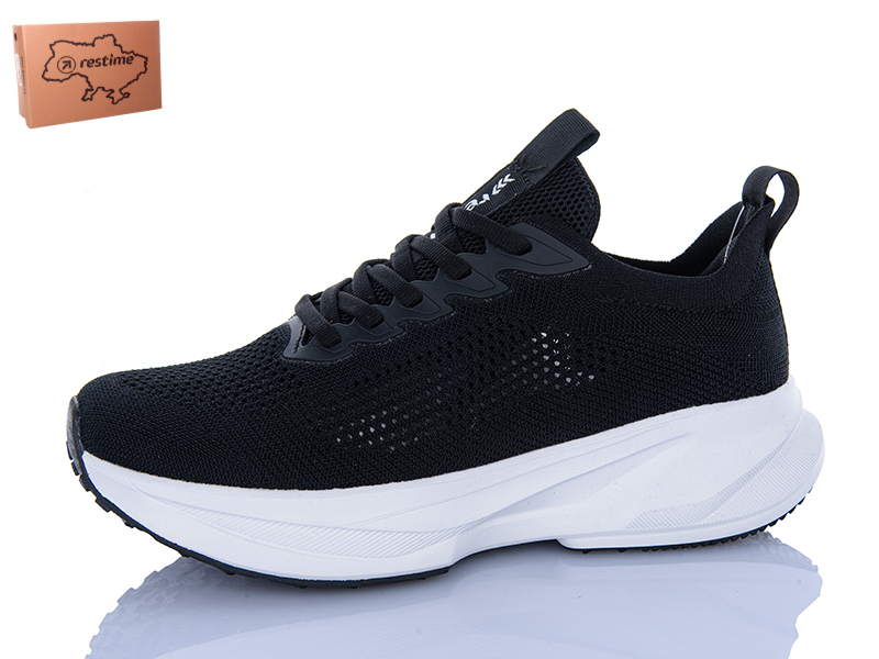 Кроссовки Restime (36-41) IWL26774 black (лето)