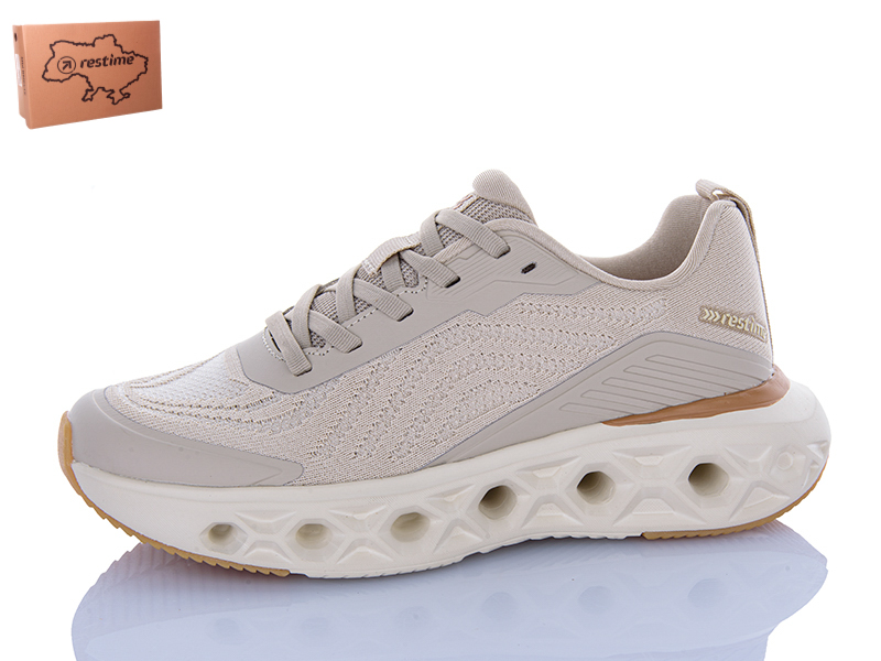 Кроссовки Restime (36-41) OWL26753 beige (лето)