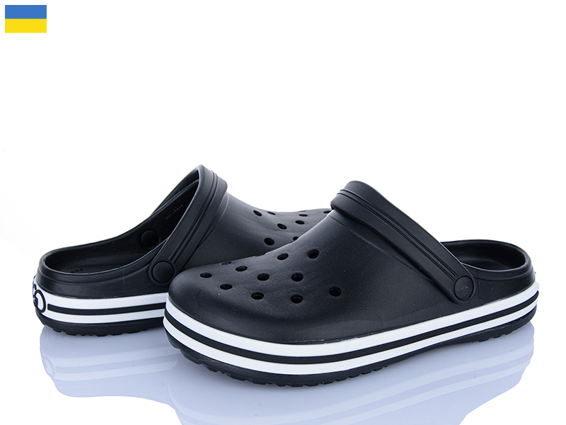 Кроксы Roks (41-45) 520 чорний (лето)