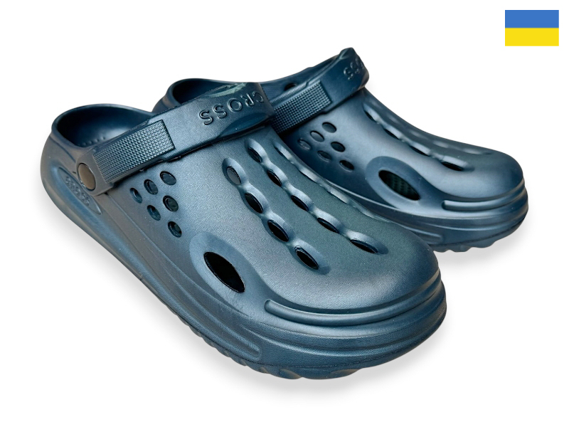 Кроксы Rai shoes (40-45) 026 синій-old-1 (лето)