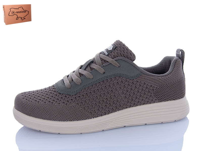 Кроссовки Restime (41-45) LML26800 taupe (лето)