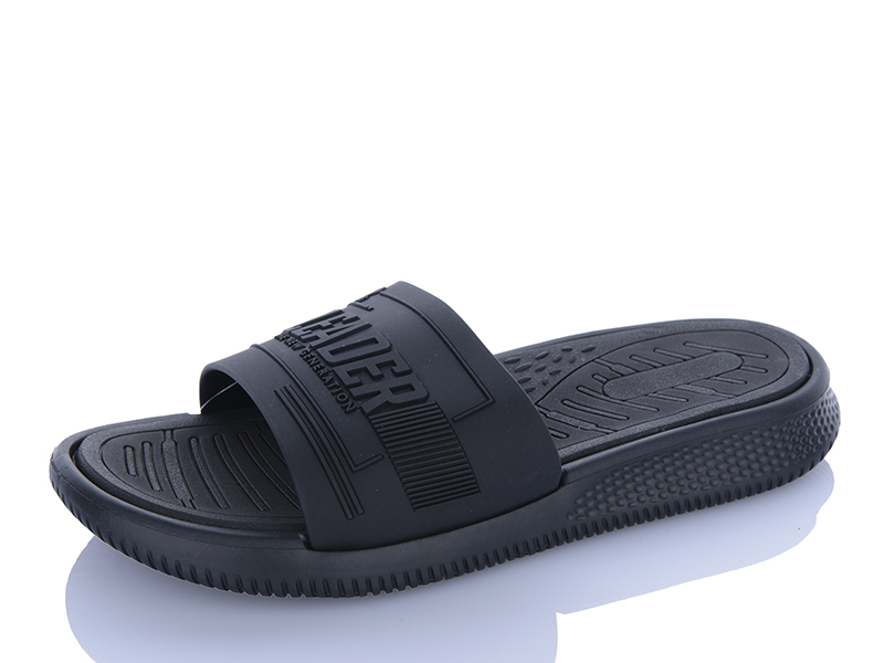 Шлепанцы Restime (41-46) TML26797 black (лето)