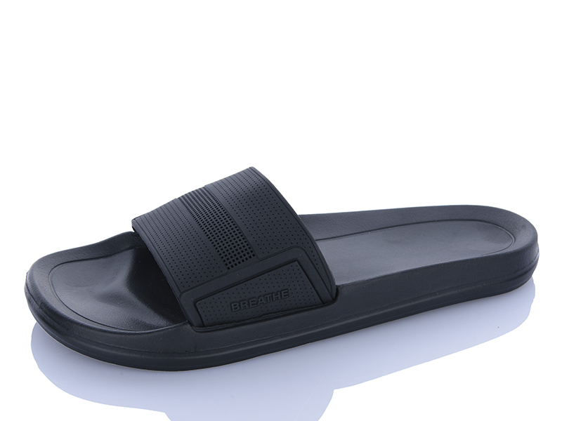 Шлепанцы Restime (41-46) TML26962 black (лето)