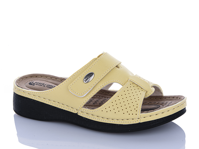 Шлепанцы Sali One (37-41) 209-11 жовтий (лето)