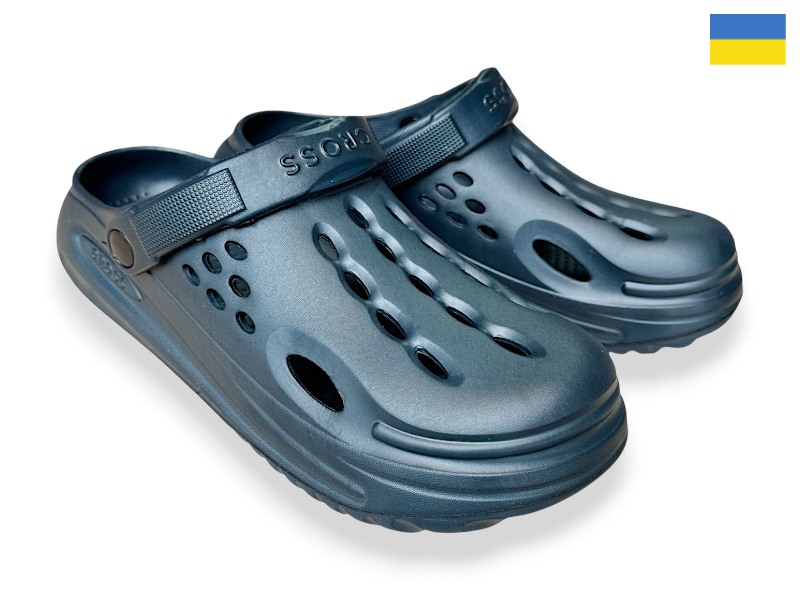 Кроксы Rai shoes (36-41) 026 синій (лето)