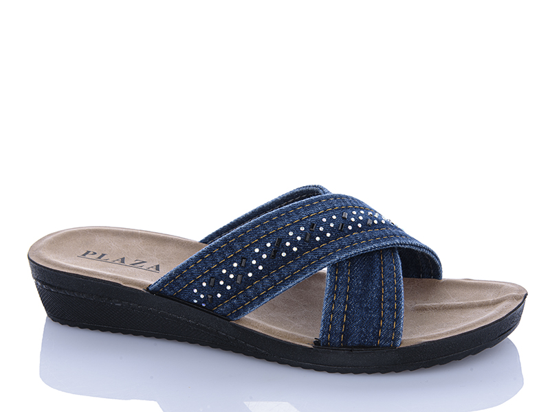 Шлепанцы Sali One (40-43) 709 синій батал (лето)