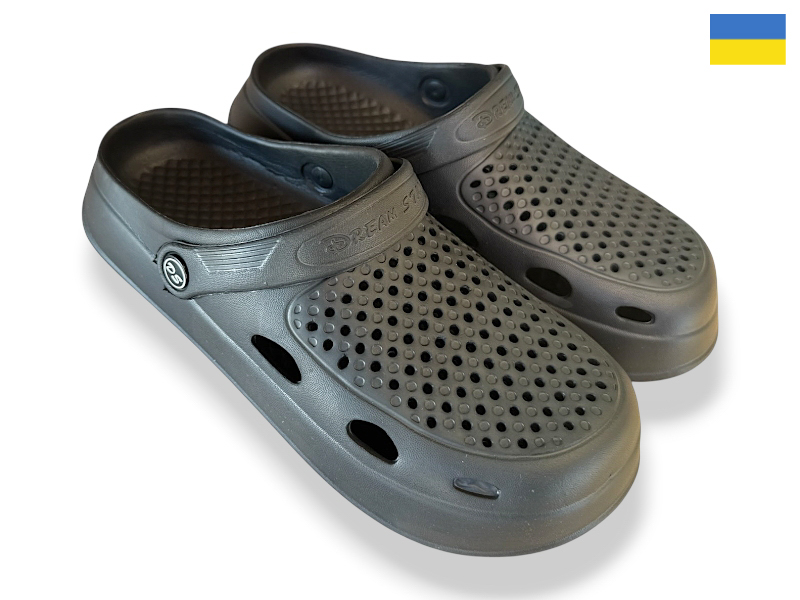 Кроксы Rai shoes (36-41) Сабо 8 чорний (лето)