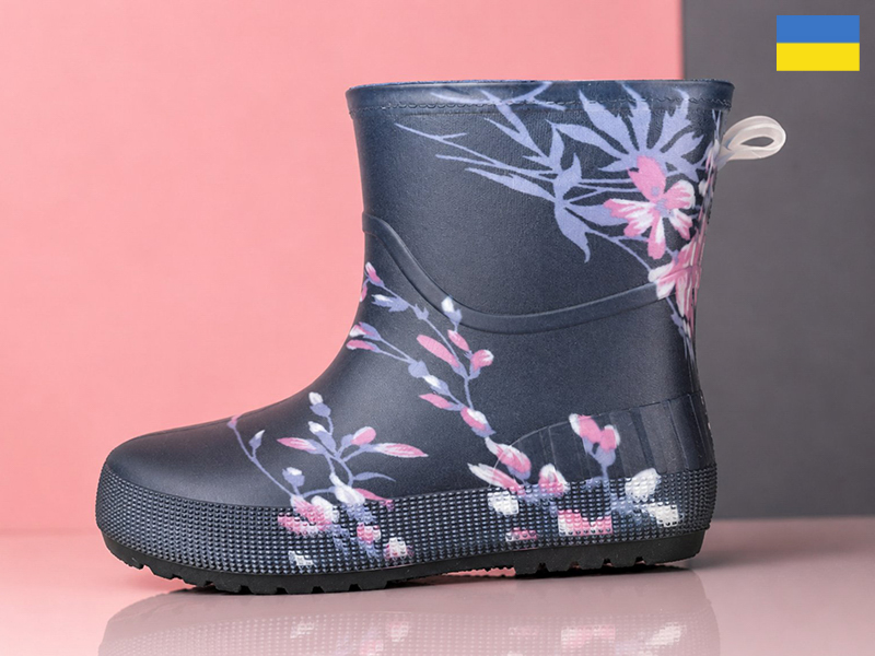 Сапоги Slipers (36-41) БЖП15-2 т.синій (деми)