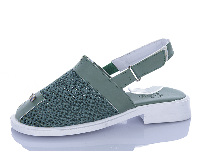 Босоножки Sali One (37-40) 908 зелений (лето)
