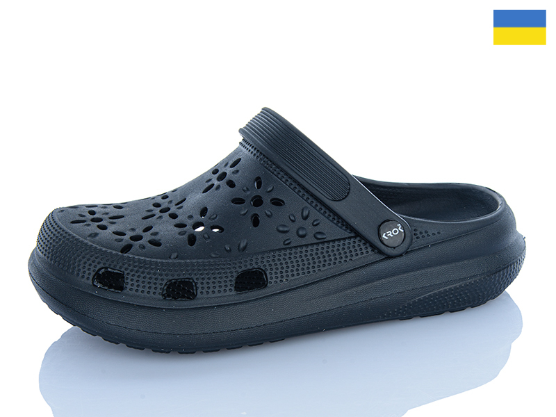 Кроксы Inblu (36-41) 124 чорний (лето)