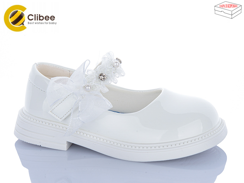 Туфли Clibee-Apawwa (26-30) DB812 white (деми)