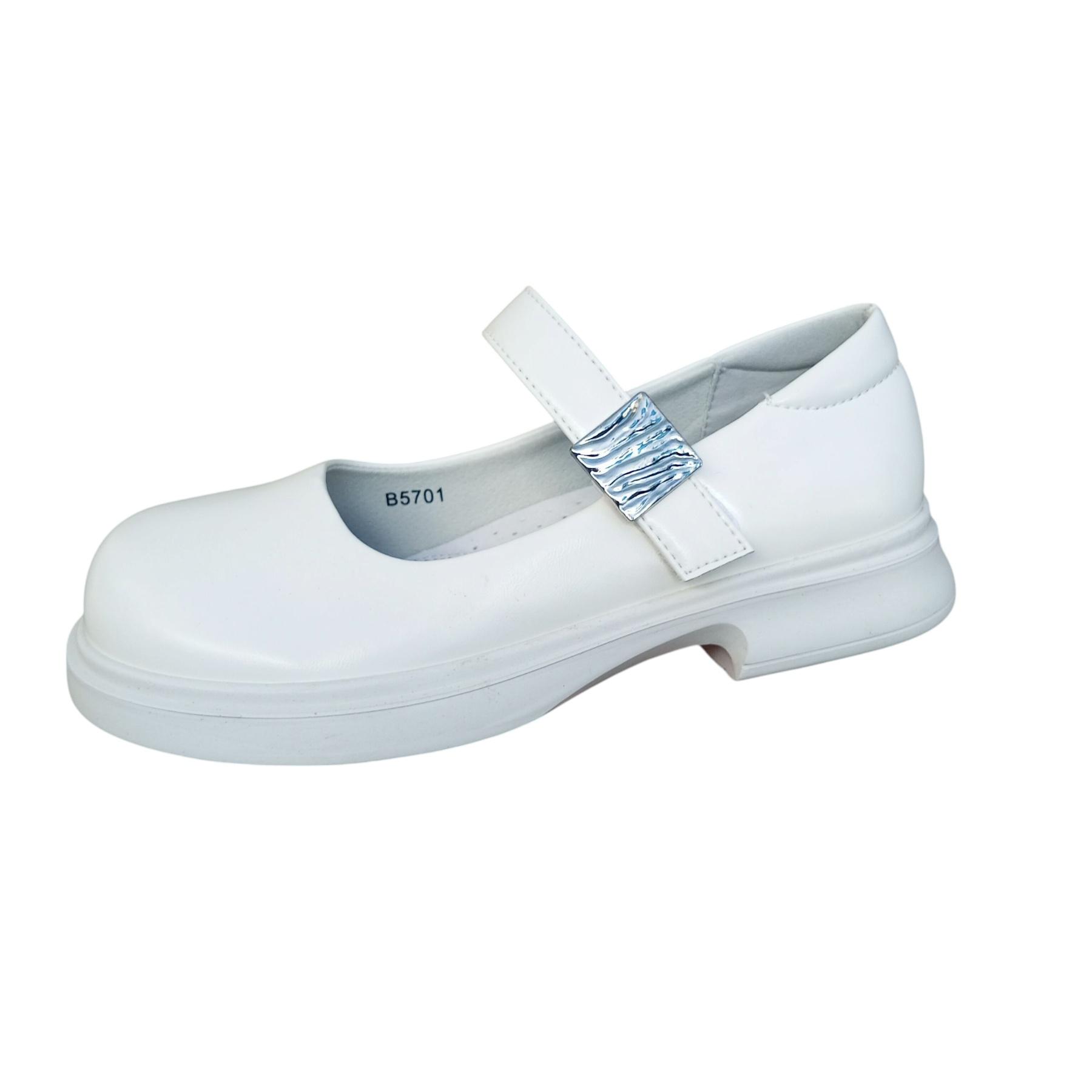 Туфли DvaClibee (32-37) Apa-B5701 white (деми)