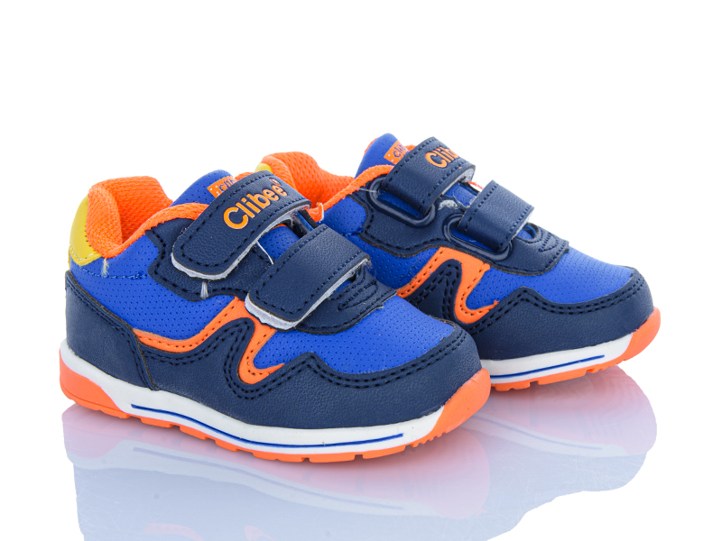 Кроссовки Apawwa (19-24) F655 d.blue-orange (деми)