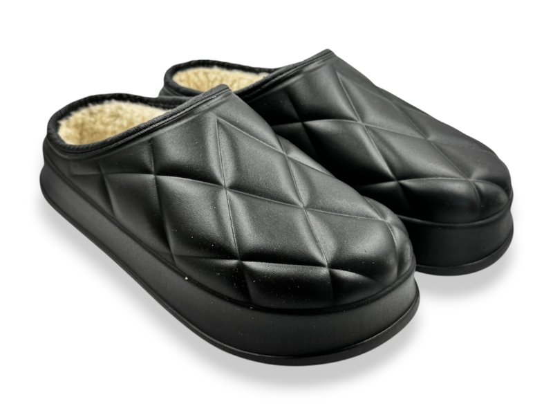 Сабо Rai shoes (41-46) 802 чорний (зима)