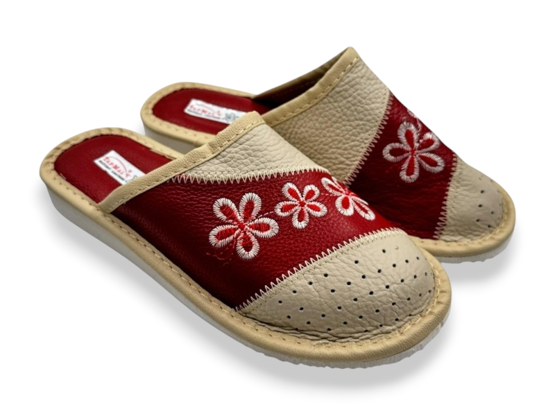 Тапочки Rai shoes (36-41) Капці 5 жін.червоний (деми)