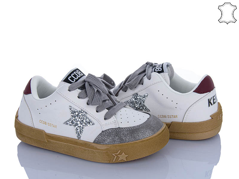 Кроссовки Clibee (31-37) A261097 white-grey (деми)