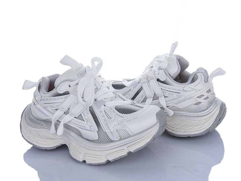 Кроссовки Clibee (31-37) A6211 white-grey (деми)