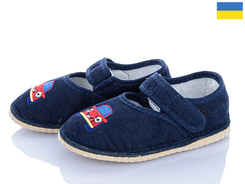 Тапочки Inblu (25-29) Садок СР машинка т.синій (деми)