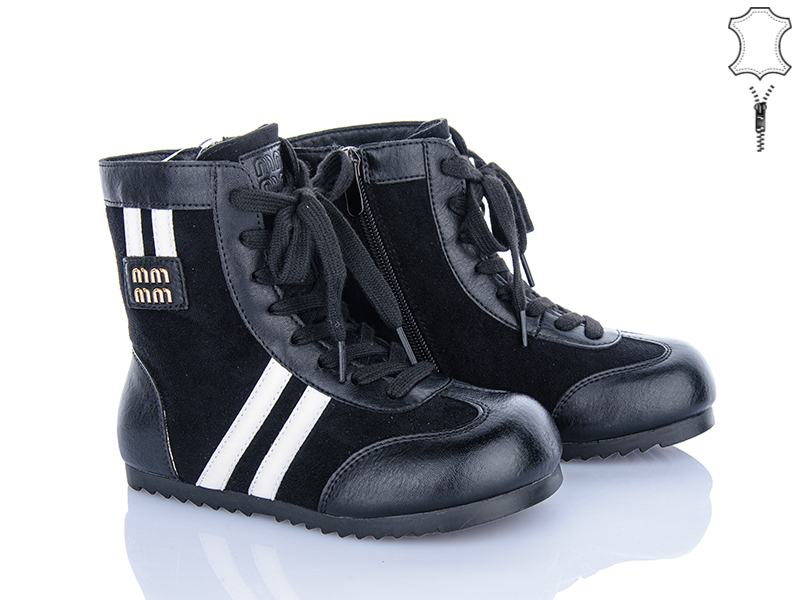 Ботинки Clibee (31-37) A9312 black (деми)