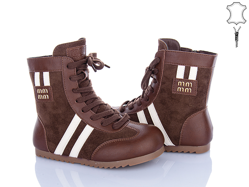 Ботинки Clibee (31-37) A9312 brown (деми)