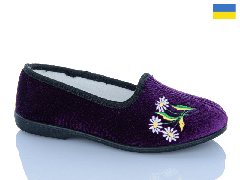 Тапочки DeMur (36-40) Ромашка бузковий (деми)