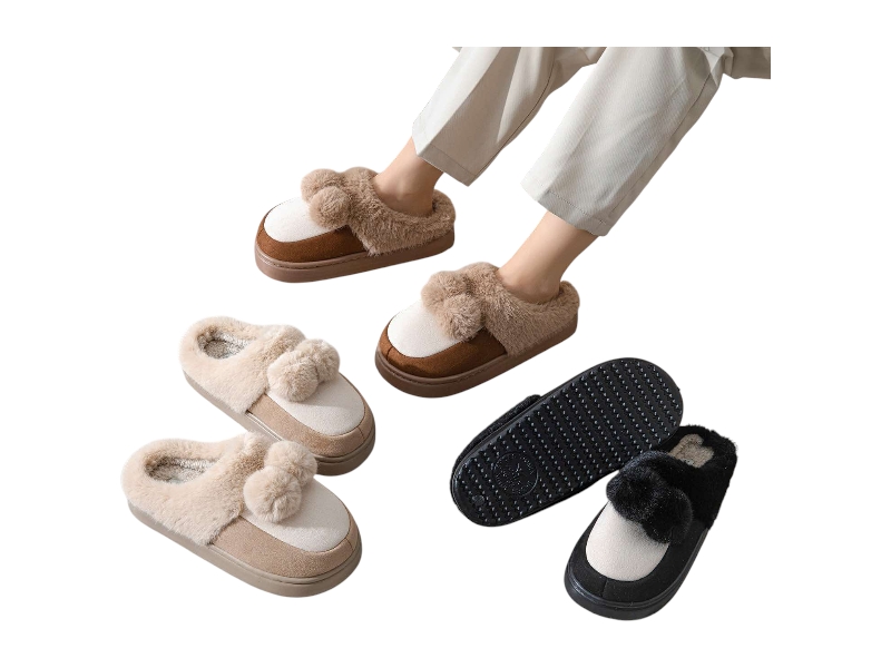 Тапочки Rai shoes (36-41) MD9625 mix (зима)