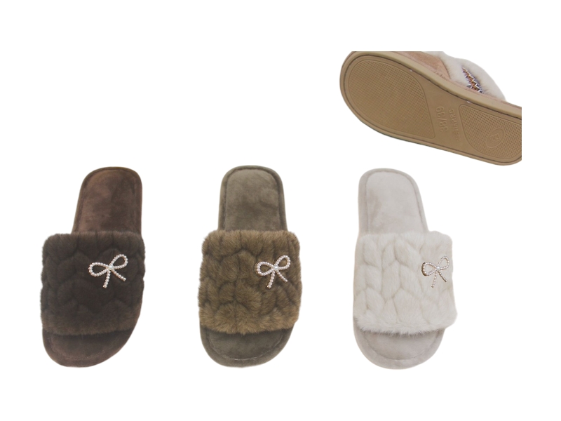 Тапочки Rai shoes (36-41) WF846 mix (зима)