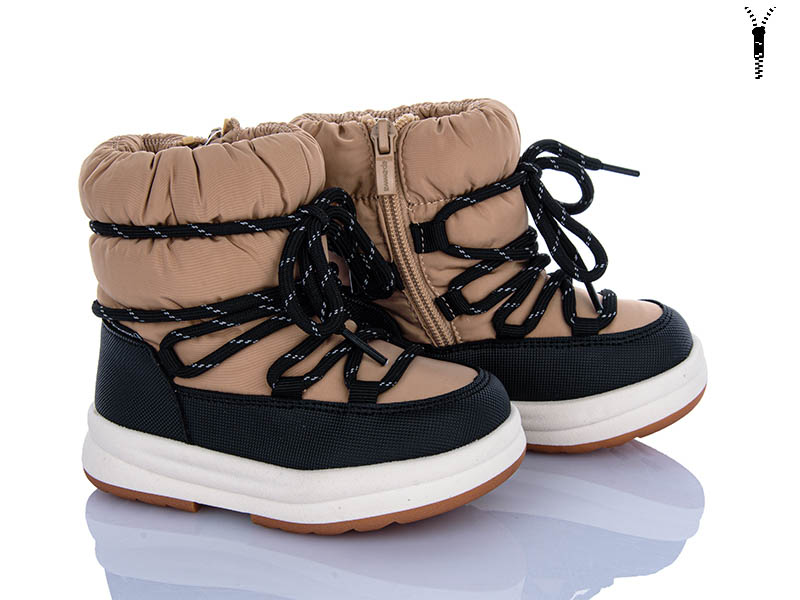 Дутики Clibee-ShoSho (23-28) ABD0146P-1 beige (зима)