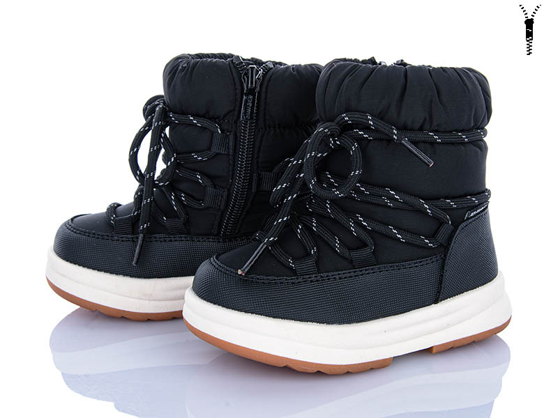Дутики Clibee-ShoSho (23-28) ABD0146P-1 black (зима)
