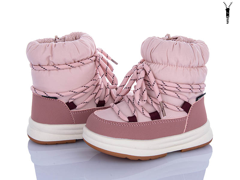 Дутики Clibee-ShoSho (23-28) ABD0146P-1 pink (зима)