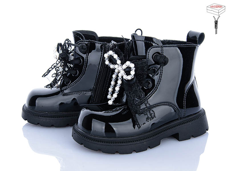 Ботинки Clibee-ShoSho (22-27) ABD1601P black (зима)