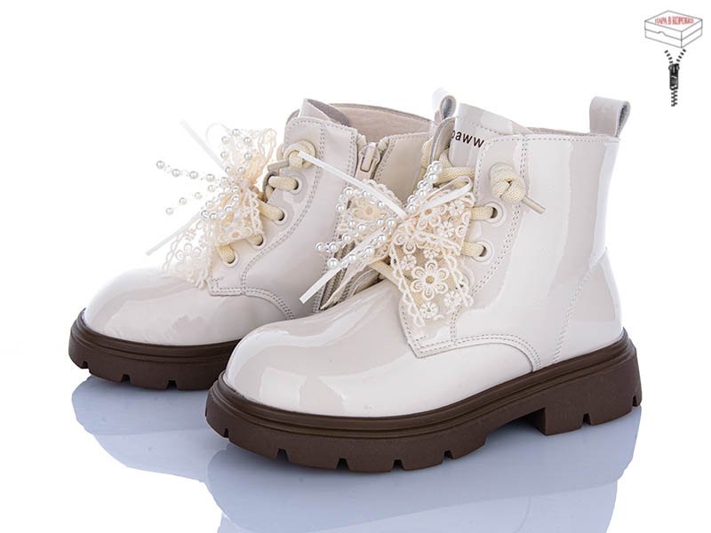 Ботинки Clibee-ShoSho (28-35) ABQ0393R beige (деми)