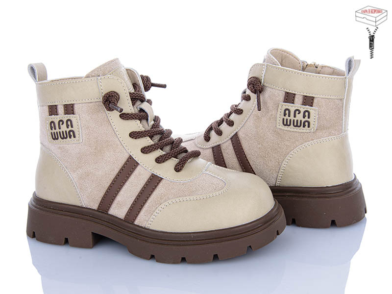 Ботинки Clibee-ShoSho (29-36) ABQ0563R beige (деми)