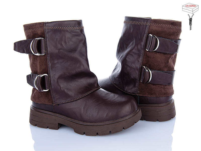 Ботинки Clibee-ShoSho (26-31) ABQ0942R brown (деми)