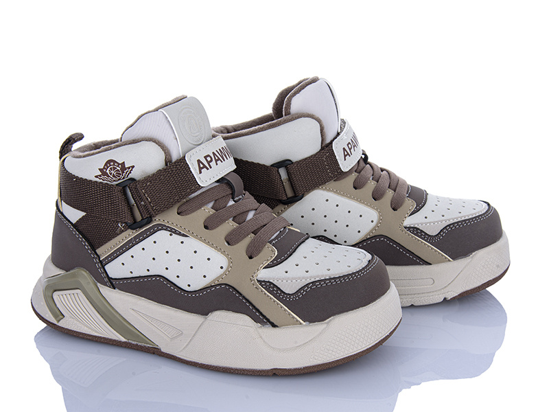 Кроссовки Clibee-ShoSho (32-37) ABQ1983P-1 beige-coffee (деми)