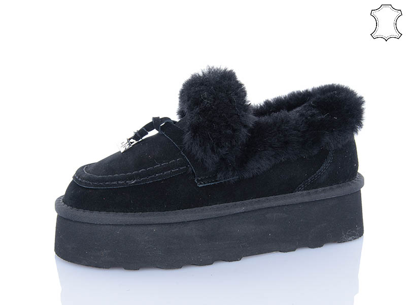 Угги PL PS (36-41) 5803 black (зима)