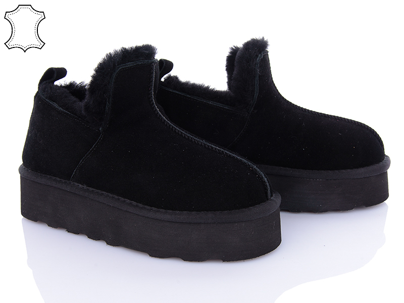 Угги PL PS (36-41) 5804 black (зима)