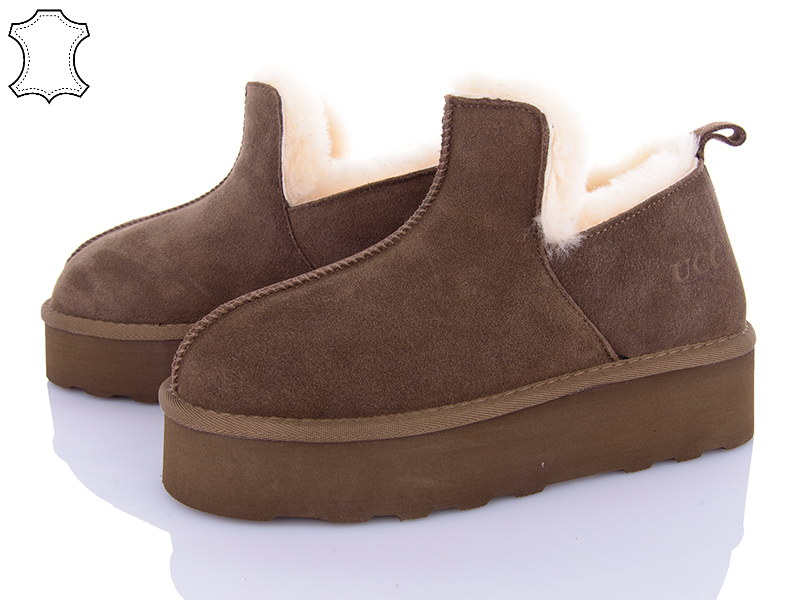 Угги PL PS (36-41) 5804 brown (зима)