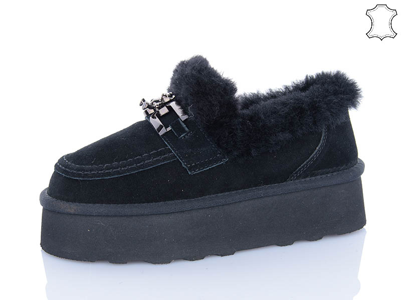 Угги PL PS (36-41) 5808 black (зима)