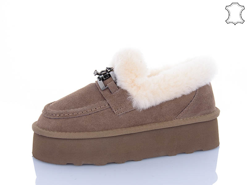 Угги PL PS (36-41) 5808 brown (зима)