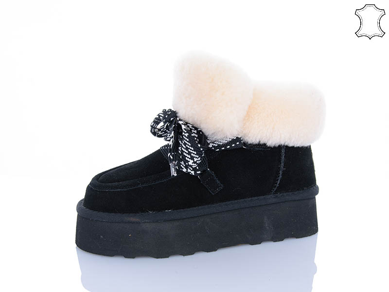 Угги PL PS (36-41) 5855 black (зима)