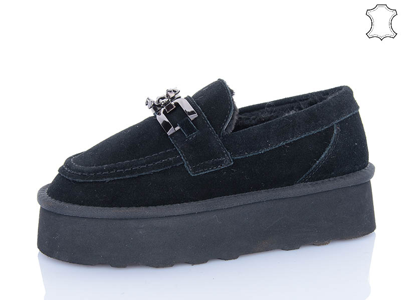 Угги PL PS (36-41) 5858 black (зима)