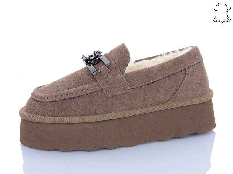 Угги PL PS (36-41) 5858 brown (зима)