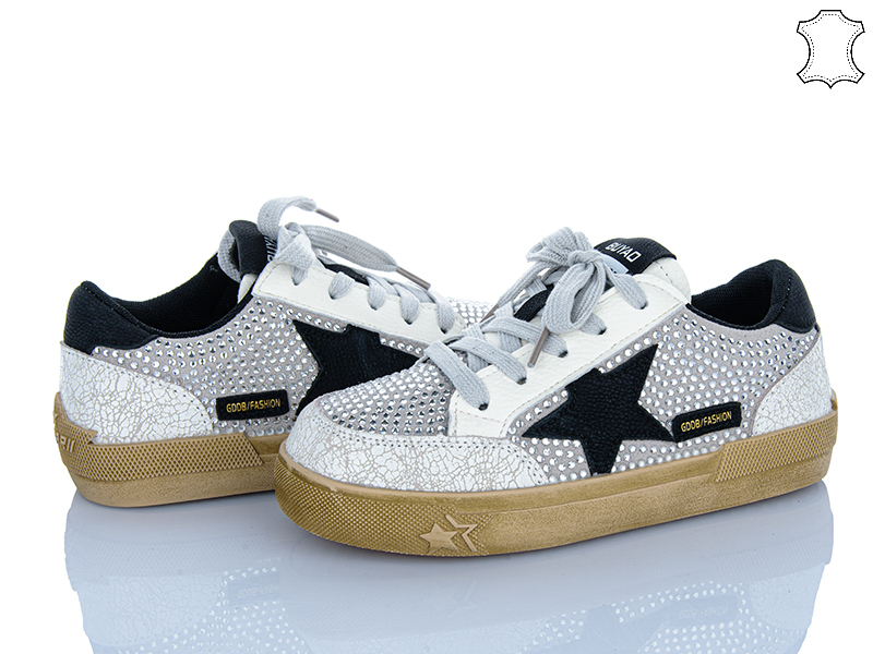Кеды Clibee (31-37) A22657 white-grey (деми)