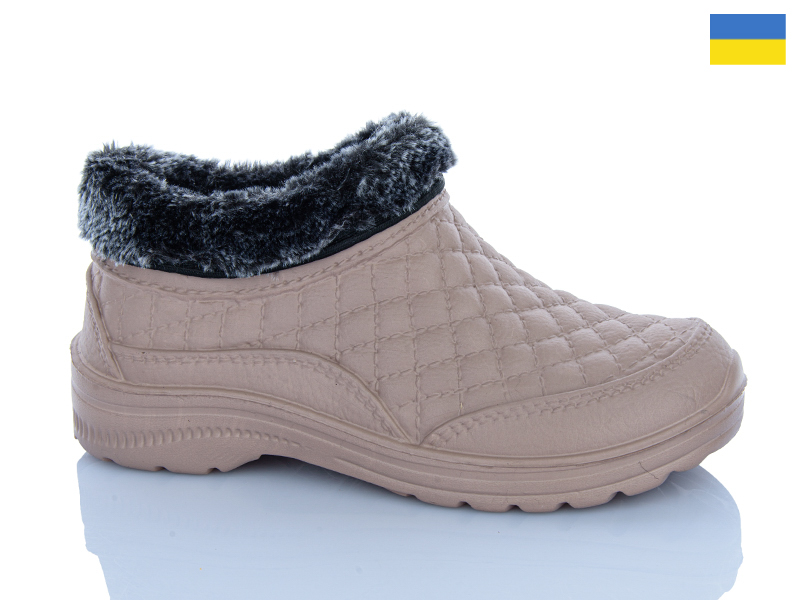 Галоши Alex (36-41) B8803 бежевий (зима)